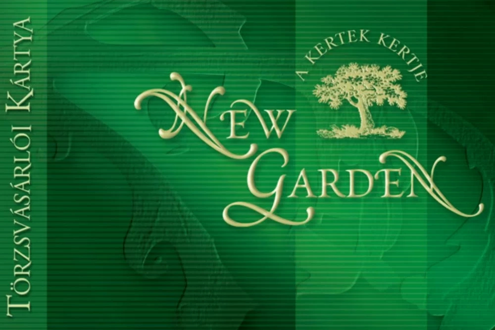 New garden kertészet törzsvásárlói kártya